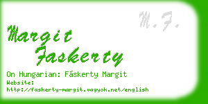 margit faskerty business card